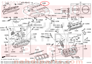 1120938031,COVER SUB-ASSY, V-BANK,غطاء راس السلندر 