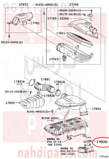 9611130800,CLAMP(FOR AIR CLEANER HOSE, NO.1),خرطوم