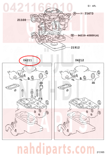 0421166010,CARBURETOR KIT,اصلاح كربريتر  المكربن  