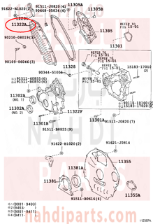 1132117040,COVER, TIMING BELT, NO.1,غطاء