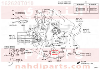 162620T010,HOSE, WATER INLET,خرطوم