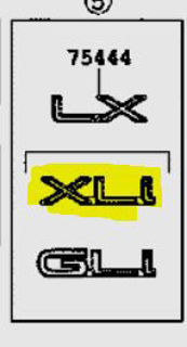 754441A510,PLATE, LUGGAGE COMPARTMENT DOOR, NO.4,لوحة ، باب مقصورة الأمتعة ، رقم 4