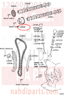 130500D010,GEAR ASSY, CAMSHAFT TIMING,ترس 