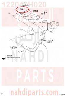 122040H020,VALVE SUB-ASSY, VENTILATION,بلف 