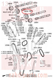 1305031040,GEAR ASSY, CAMSHAFT TIMING,ترس 