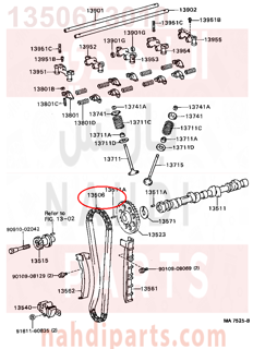 1350673010,CHAIN SUB-ASSY,جنزير مكينه كبير