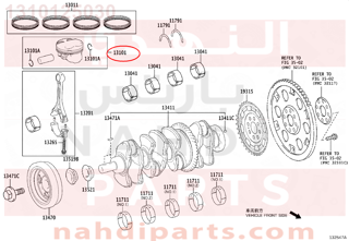 1310125030,PISTON SUB-ASSY, W/PIN,عمود 