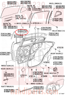 6700433230,REAR DOOR LH,باب خلفي يسار