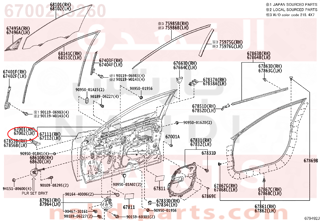 6700233260,DOOR FRONT LH,باب أمامي يسار
