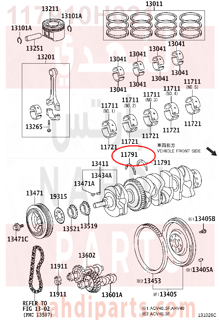 117910H021,WASHER, CRANKSHAFT THRUST, UPPER,ووردة