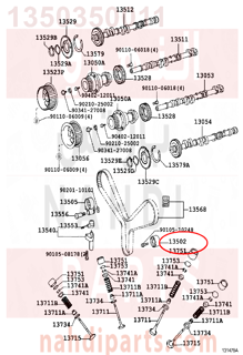 1350350011,IDLER SUB-ASSY, TIMING BELT, NO.2,رمان