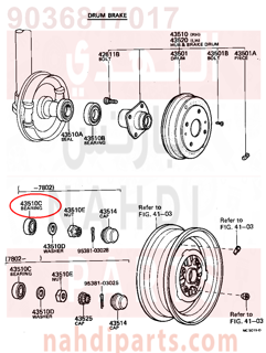 9036817017,BEARING, TAPERED ROLLER (FOR FRONT AXLE OUTER BEARING),رمان بلي