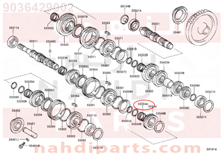 9036429002,BEARING, NEEDLE ROLLER (FOR 4TH GEAR),رمان بلي