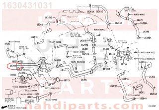 1630431031,OUTLET SUB-ASSY, WATER,كوع ماء 