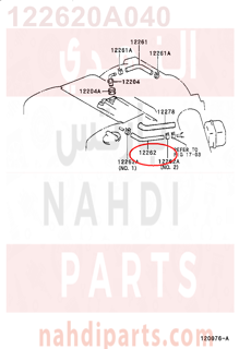 122620A040,HOSE, VENTILATION, NO.2,خرطوش تبخير الزيت - الصغير