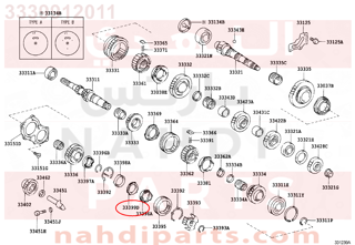 3339912011,RING, SYNCHRONIZER, OUTER NO.5,صوفة  رنج 
