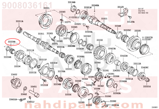 9008036161,BEARING, NEEDLE ROLLER (FOR 4TH GEAR),رمان بلي