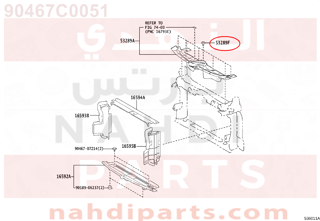 90467C0051,CLIP, INSTRUMENT PANEL,كلبس 