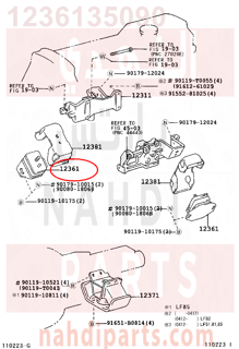 1236135090,INSULATOR, ENGINE MOUNTING, FRONT,كرسي  المحرك 