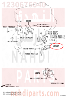 1230675040,INSULATOR, ENGINE MOUNTING, FRONT LH,كرسي مكينة