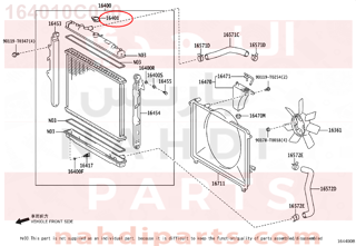 164010C030,CAP SUB-ASSY, RADIATOR,غطاء لديتر ماء المكينة