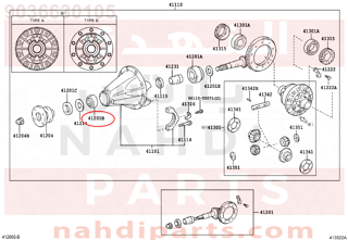 9036630105,BEARING (FOR REAR DRIVE PINION FRONT),رمان بلي