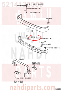 5214135060,ARM, FRONT BUMPER, RH,ذراع  