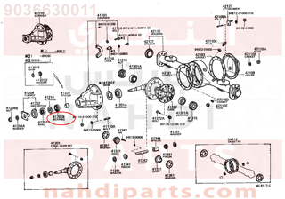 9036630011,BEARING (FOR REAR DRIVE PINION FRONT),رمان بلي