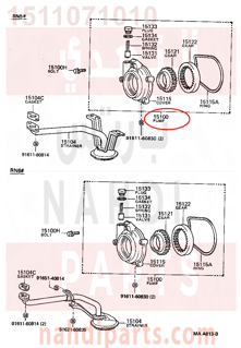 1511071010,PUMP ASSY, OIL,طرمبة زيت مكينة - مضخة