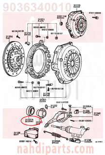 9036340010,BEARING, BALL(FOR CLUTCH RELEASE HUB),رمان بلي