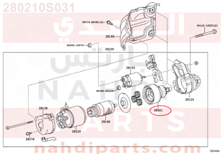 280210S031,CLUTCH SUB-ASSY, STARTER CENTER BEARING,رمان