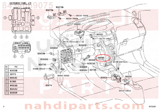 8434069075,SWITCH ASSY, STOP LAMP,التبديل   إيقاف LAMP