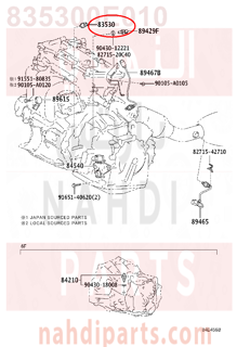 835300E010,SWITCH ASSY, OIL PRESSURE (FOR ENGINE),التبديل   ضغط الزيت