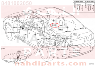 8481002050,SWITCH ASSY, POWER WINDOW REGULATOR, REAR,ASSY التبديل، الطاقة نافذة منظم، الخلفية