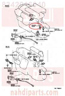 8342016040,GAGE ASSY, WATER TEMPERATURE SENDER,GAGE   درجة حرارة الماء SENDER