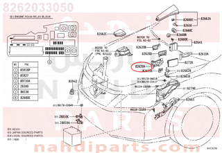 8262033050,BLOCK ASSY, FUSIBLE LINK,سلندر