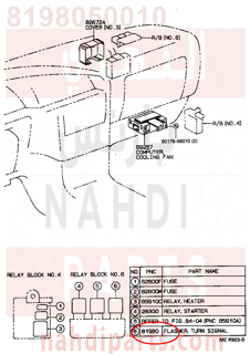 8198050010,FLASHER ASSY, TURN SIGNAL,FLASHER   SIGNAL TURN