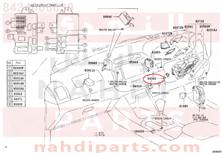 8434006030,SWITCH ASSY, STOP LAMP,التبديل   إيقاف LAMP