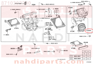 8710302200,MOTOR SUB-ASSY, BLOWER W/FAN,Mاو  SUB-  BLOWER W / FAN