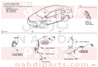 8954202190,SENSOR, SPEED, FRONT RH,حساس سرعة ايرباق 