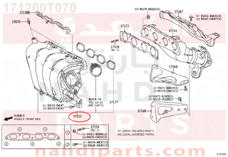 171200T070,MANIFOLD, INTAKE,متعددة، والتناول