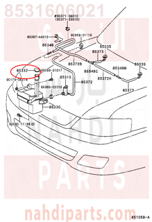 8531606021,CAP, WINDSHIELD WASHER JAR,غطاء