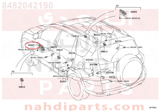 8482042190,MASTER SWITCH ASSY, POWER WINDOW REGULATOR,MASTER سويتش   الطاقة نافذة منظم