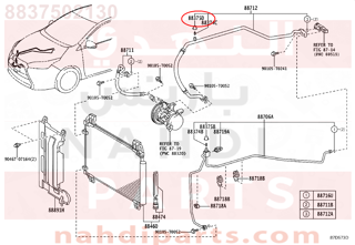 8837502130,CAP, SERVICE VALVE, NO.2,غطاء مقعد خلفى 