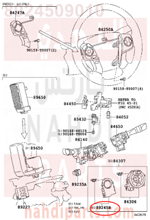 8924509010,SENSOR, STEERING,SENSاو ، STEE جلدة 