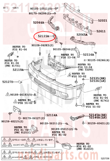 5211533070,SUPPORT, FRONT BUMPER SIDE, RH,قاعدة صدام امامى يمين