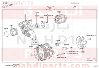 270600V170,ALTERNATOR ASSY,دينمو كهرباء - دينمو الشحن