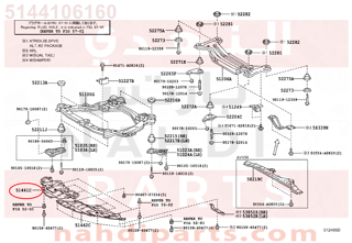 5144106160,COVER, ENGINE UNDER, RH,بطانة تحت الصدام يمين - أمامية