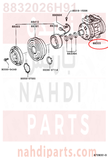 8832026H91,COMPRESSOR ASSY, COOLER,كمبروسر مكيف 