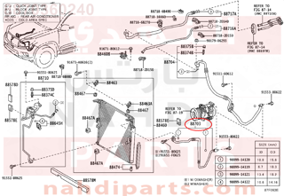 8870360240,HOSE SUB-ASSY, DISCHARGE,لي مكيف حار - لي فريون حار 